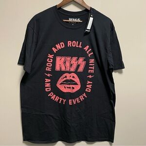 KISS Rock & Roll Nasty Gal T-Shirt Size Oversized Medium Fits Like XL or 1X